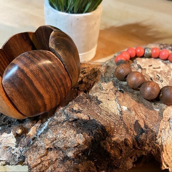 Boho Wooden Bracelets Vintage - Picture 4 of 5